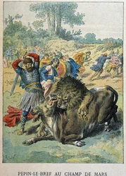 Pépin a rövid a Champ de Marson 750 körül.