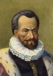 Simon Stevin portréja. Belga matematikus.