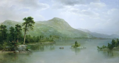 Black Mountain a Harbor-szigetek felől, George-tó, New York, 1875