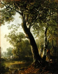 Tanulmány a Marbletownban, Ulster megyében, New Yorkban, 1845 körül (olaj, vászon)