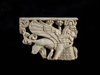 Szfinx töredék a Shalmaneser erődből, Nimrud, Asszír, Kr.e. 8. század
