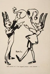 Pinokkió és Candlewick, illusztráció a "Pinokkió"-ból