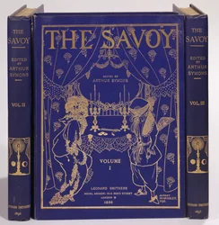 A The Savoy, I-III. kötet borítóterve, szerkesztette Arthur Symons, kiadó: Leonard Smithers 1896