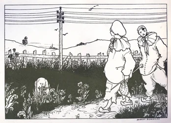 Terv a „Pierrot” végpapírhoz, 1896