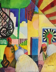 A bazárban, 1914