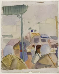 Piac Tuniszban II, 1914