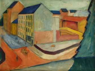 Utcánk lovaglópályával, Bonn, 1913