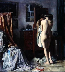 A Budoár, 1910 körül (olaj, vászon)