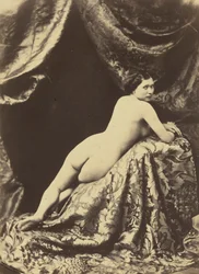 Akt tanulmány,c. 1855 (fotó)