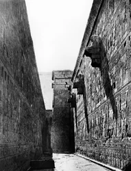 Edfu templom, Egyiptom, 1893