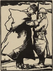Joffre, a katona apja (fametszet japán eperfa papírra)