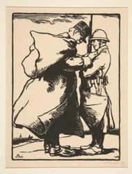 Le G?n?ral Joffre d?core (Joffre Decorates tábornok), a La Guerre de 1914-ből, első sorozat, 1. sz. 12