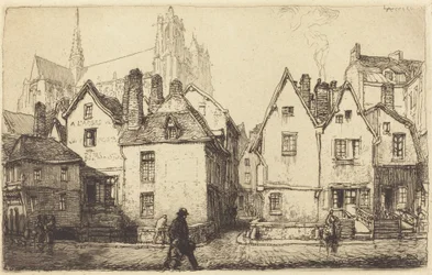Régi házak Amiensben Régi házak Amiensben, 1907.