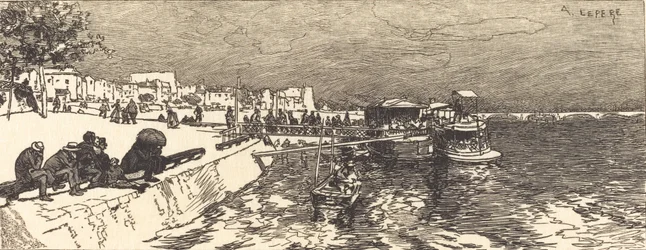 Bercy mólója Embarcadere a Bercy, 1890.