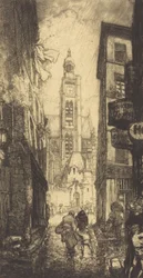 Rue de la Montagne-Sainte-Genevieve, Párizs, 1906.
