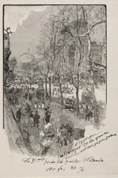 A Boulevards, a Porte St. Denis közelében