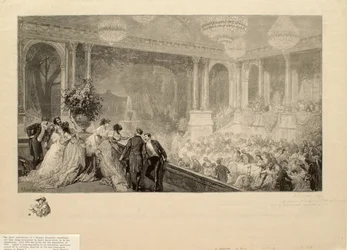 Ünnepség a Tuileriákban az 1867-es kiállítás alkalmából