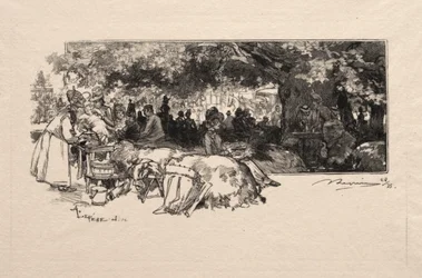 Mere Pichard kantinja, 1888.