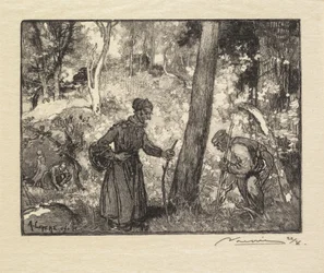 Fontainebleau-erdő: Gombavadászok a Rocher Bernardnál