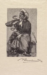Fontainebleau-erdő: Kígyókereskedő A Fontainebleau-i erdő: Kígyók kereskedője, 1890.
