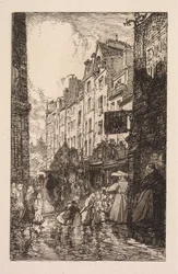 La Biévre, Les Gobelins, Saint-Séverin: A Saint-Séverin kerület: A Rue des Prêtres Saint-Séverin,