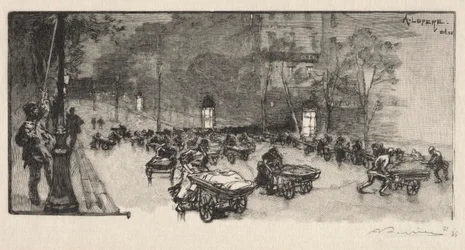 A Boulevard, a Faubourg Montmartre sarkán, 1890.