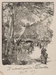 A Boulevard a Vaudeville közelében.