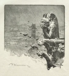 A Notre Dame stryge, 1890.