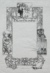 Párizsi Almanach, 1897: Díszítő szegély, 1897. tavasz.