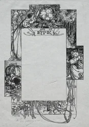 Párizsi Almanach, 1897: Díszítő szegély, 1897 nyár.