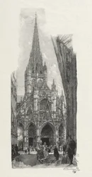 Illusztrált Rouen: Saint Maclon-templom, 1896.