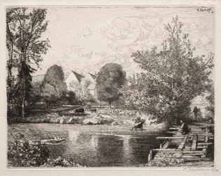 A régi gyaloghíd, 1915.