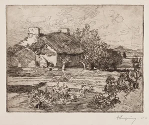Old Bourrine, Ház Maraisban, Vendée, 1892.