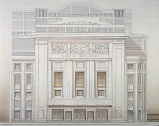 Theatre des Champs-Elysees: homlokzat - Perret projektje