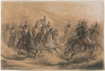 Lovassági roham, c. 1840.