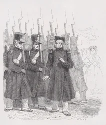A régi tizedes a Béranger teljes műveiből, 1836.