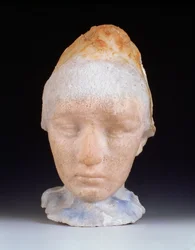 Camille Claudel vezetője, 1911 (üvegpaszta)