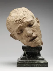 Pierre de Wiessant vezetője, 1885 körül; öntött 1912 körül (színezett vakolat agyaggal és homokkal keverve)