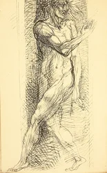 Illusztráció a Les Fleurs du Mal A gonosz virágaihoz, Charles Baudelaire, 1887-1888.