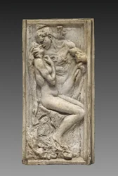 Szerelmesek (Les amants), 1880-85 körül (eredeti modell) (gipsz lakkozott, halvány buff színű)