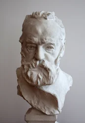 Victor Hugo (1802-1885) mellszobra portréja. Auguste Rodin (1840-1917) vakolata