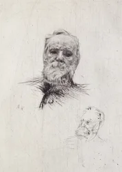 Victor Hugo (1802-85) portréja (litho)