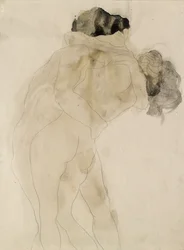 Két ölelkező alak, kb. 1900