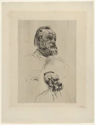Victor Hugo háromnegyed nézet, 1885.