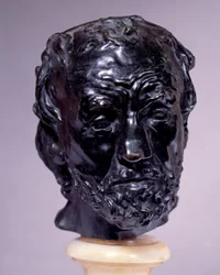 betört orrú férfi feje Auguste Rodin (1840-1917) szobra 19. századi Párizs, Musee Rodin
