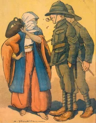 1. Wk. / Közel-Kelet / Karikatúra / La Baionnette