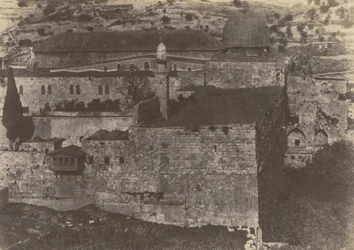Jeruzsálem. A templom zárása. El-Aksa mecset, délnyugati sarok