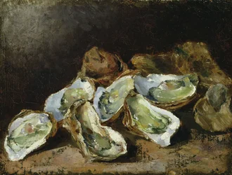 Csendélet osztrigával (olaj, vászon)