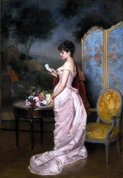 "A szerelmes levél" Auguste Toulmouche-tól