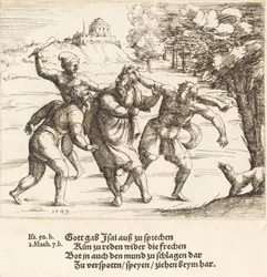 Ésaiás elfogadja a gúnyt a hite miatt, 1549.